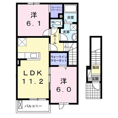 メゾン　ド　ブリーズ 202【管理NO：1-018428801-02020】 ★家具家電は申し込み後に搬入しますの外観画像