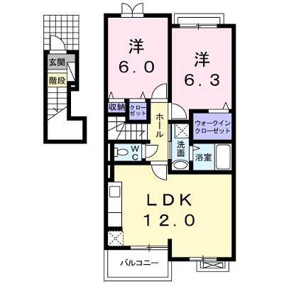 ブルーマーリン　Ｄ 202【管理NO：1-017929602-02020】 ★家具家電は申し込み後に搬入しますの外観画像