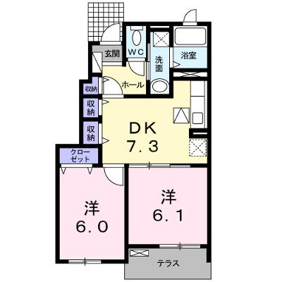 ブルーマーリン　Ｃ 105【管理NO：1-017929601-01040】 ★家具家電は申し込み後に搬入しますの外観画像