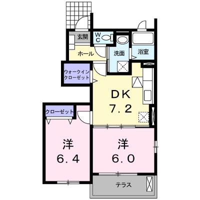 アンジュフランＢ 101【管理NO：1-015217702-01010】 ★家具家電は申し込み後に搬入しますの外観画像