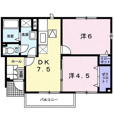 グラン・すずかぜの丘Ｃ 105【管理NO：1-014595003-01040】 ★家具家電は申し込み後に搬入します★の外観画像