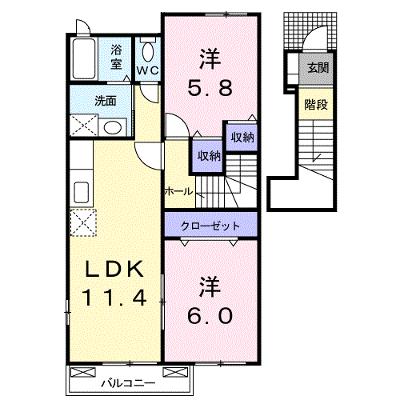 アビオン・ド・ヌーベル　Ａ 202【管理NO：1-014582801-02020】 ★家具家電は申し込み後に搬入します★の外観画像