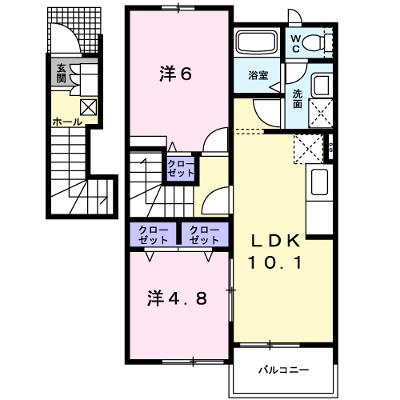 ソレイユＮⅡ　Ｂ 202【管理NO：1-014359102-02020】 ★家具家電は申し込み後に搬入します★の外観画像