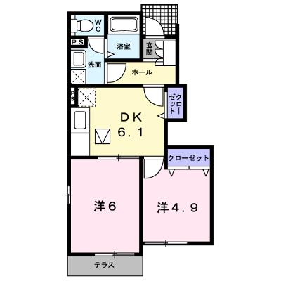 ベル　ミニヨンＡ 103【管理NO：1-013105501-01030】 ★家具家電は申し込み後に搬入しますの外観画像