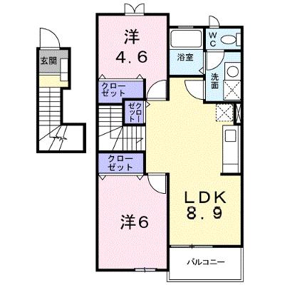 サニーミニヨンハウス 202【管理NO：1-012095301-02020】 ★家具家電は申し込み後に搬入します★の外観画像