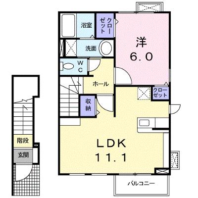 ベルガーデンＡ 203【管理NO：1-015605501-02030】 ★家具家電は申し込み後に搬入します★の外観画像