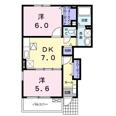 グランデＫⅡ　Ａ 101【管理NO：1-014893001-01010】 ★家具家電は申し込み後に搬入しますの外観画像