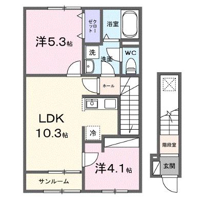 ヴェッセル 203【管理NO：1-028475201-02030】 ★家具家電は申し込み後に搬入しますの外観画像