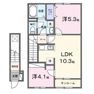 ヴェッセル 202【管理NO：1-028475201-02020】 ★家具家電は申し込み後に搬入しますの外観画像