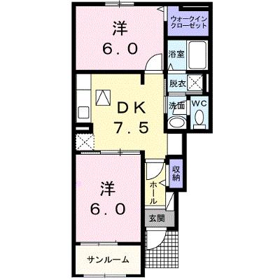グレースガーデン南高下Ⅲ 102【管理NO：1-024546103-01020】 ★家具家電は申し込み後に搬入しますの外観画像