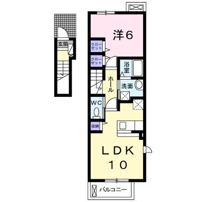 レット・イット・ビィ１ 201【管理NO：1-024053301-02010】 ★家具家電は申し込み後に搬入しますの外観画像