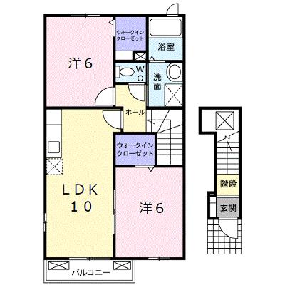 ハピネス　Ｄ 201【管理NO：1-014710104-02010】 ★家具家電は申し込み後に搬入しますの外観画像