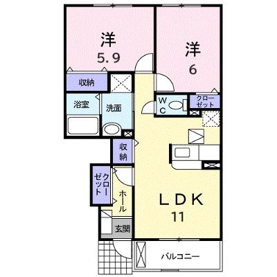ロータス鳥生　Ｄ 102【管理NO：1-014481504-01020】 ★家具家電は申し込み後に搬入しますの外観画像