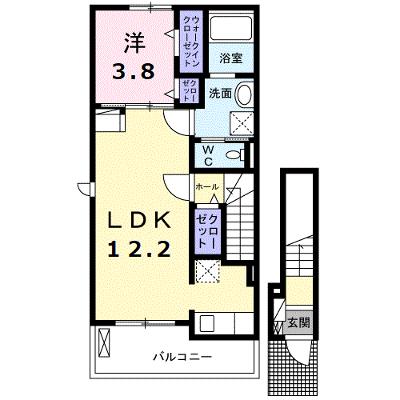 ココ・クレール 201【管理NO：1-027023601-02010】 ★家具家電は申し込み後に搬入します★の外観画像