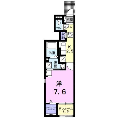 エルホワイト　Ⅱ 105【管理NO：1-026904702-01040】 ★家具家電は申し込み後に搬入しますの外観画像