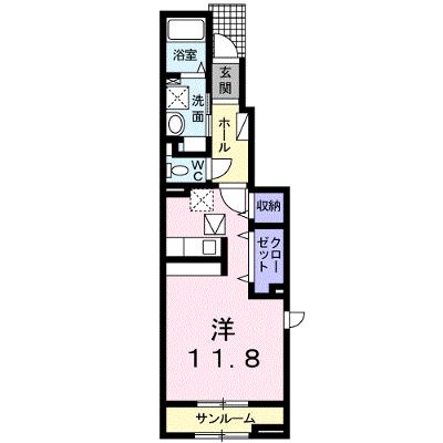 メゾン・サンＴ３ 101【管理NO：1-024444801-01010】 ★家具家電は申し込み後に搬入します★の外観画像