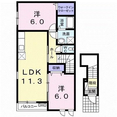 プリムローズ桜 201【管理NO：1-017720401-02010】 ★家具家電は申し込み後に搬入しますの外観画像