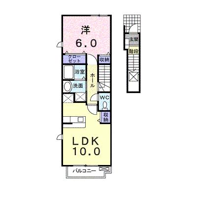 プリマヴェーラＳＴ　Ａ 203【管理NO：1-014391401-02030】 ★家具家電は申し込み後に搬入します★の外観画像