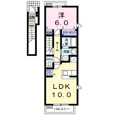 レーベン・バオム　Ａ 201【管理NO：1-014268201-02010】 ★家具家電は申し込み後に搬入します★の外観画像