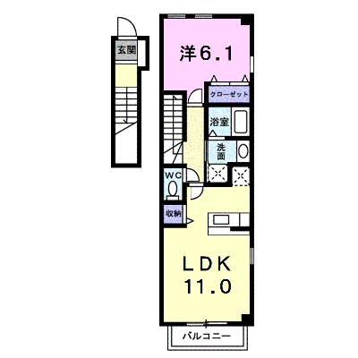 リヴァーパークⅡ　Ｂ 201【管理NO：1-014103102-02010】 ★家具家電は申し込み後に搬入しますの外観画像