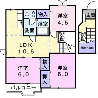 ウエストコート　Ａ 203【管理NO：1-006158201-02030】 ★家具家電は申し込み後に搬入しますの外観画像