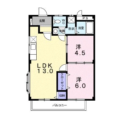 シティハイツ崎山 203【管理NO：1-001452801-02030】 ★家具家電は申し込み後に搬入します★の外観画像