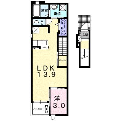 モン・シュシュⅡ 203【管理NO：1-027259802-02030】 ★家具家電は申し込み後に搬入しますの外観画像