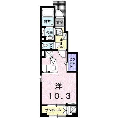 アンジュー北吉井　Ｂ 102【管理NO：1-024944502-01020】の外観画像