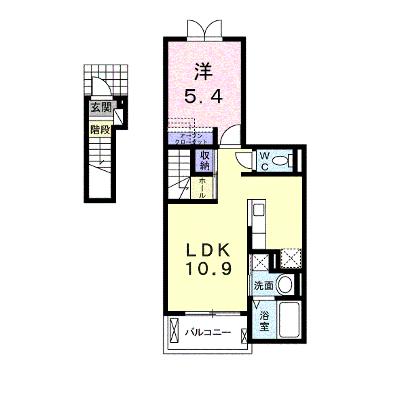 アミューゼ・クレールⅡ 202【管理NO：1-021975402-02020】 ★家具家電は申し込み後に搬入しますの外観画像