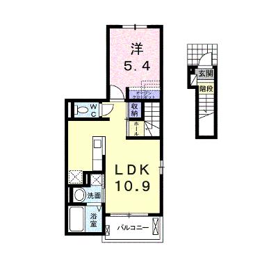 アミューゼ・クレールⅠ 201【管理NO：1-021975401-02010】 ★家具家電は申し込み後に搬入します★の外観画像