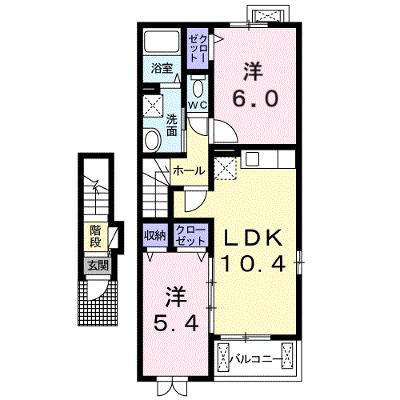 プリムローズ桜Ⅱ 203【管理NO：1-019388101-02030】 ★家具家電は申し込み後に搬入します 2026年07月下旬入居可能の外観画像