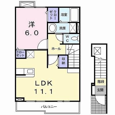 フェアー　インプレス 202【管理NO：1-017209301-02020】 ★家具家電は申し込み後に搬入します★の外観画像