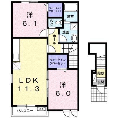 エルヴェ・クレール 201【管理NO：1-016022301-02010】 ★家具家電は申し込み後に搬入します★の外観画像