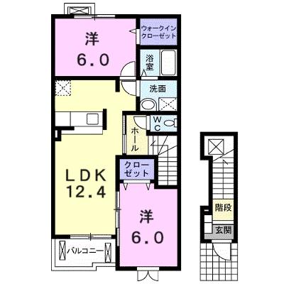 クラール・ヒル 202【管理NO：1-015059501-02020】 ★家具家電は申し込み後に搬入します★の外観画像