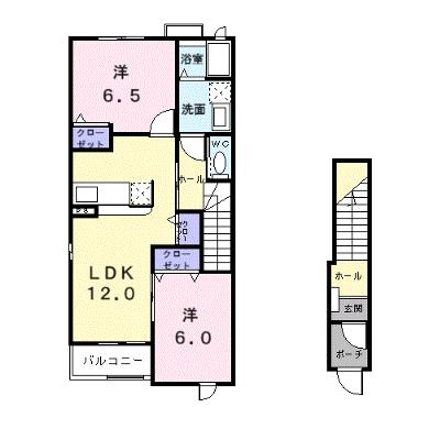 サンリット　エアリー　Ｂ 201【管理NO：1-014275102-02010】 ★家具家電は申し込み後に搬入しますの外観画像