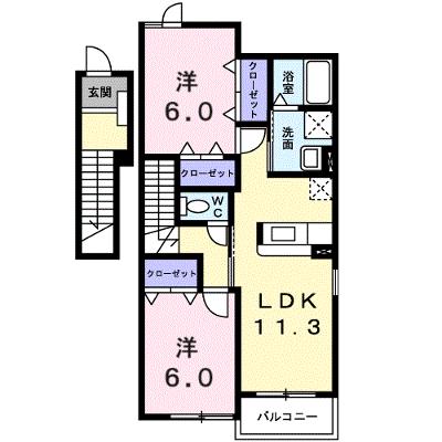 ポム・ド・テール 201【管理NO：1-013709901-02010】 ★家具家電は申し込み後に搬入しますの外観画像