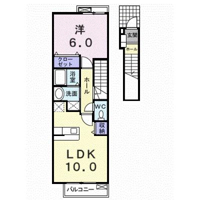 シトラスイン 202【管理NO：1-013467901-02020】 ★家具家電は申し込み後に搬入します 2026年07月下旬入居可能の外観画像