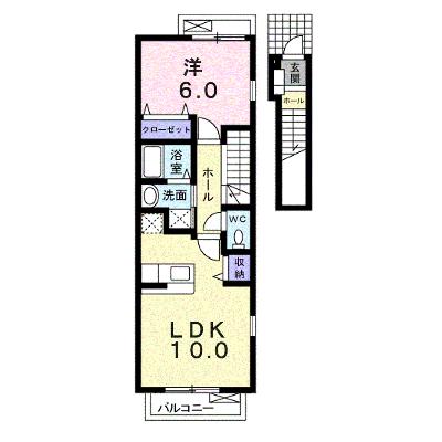 ブルームンＢ 201【管理NO：1-013147602-02010】 ★家具家電は申し込み後に搬入します★の外観画像