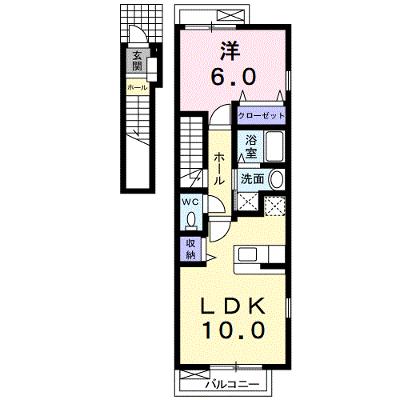 チェリッシュⅡ 201【管理NO：1-012955002-02010】 ★家具家電は申し込み後に搬入します★の外観画像