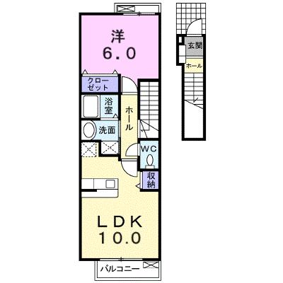 チェリッシュⅠ 203【管理NO：1-012955001-02030】 ★家具家電は申し込み後に搬入します★の外観画像