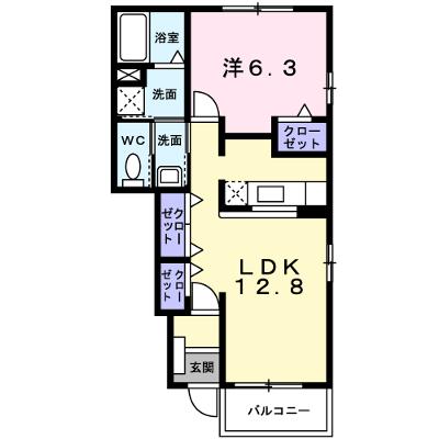 ベルコリーヌ・Ｎ　Ⅰ 101【管理NO：1-012881301-01010】 ★家具家電は申し込み後に搬入します★の外観画像