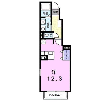 クレメント・エヌ　Ａ 105【管理NO：1-012878001-01040】 ★家具家電は申し込み後に搬入しますの外観画像