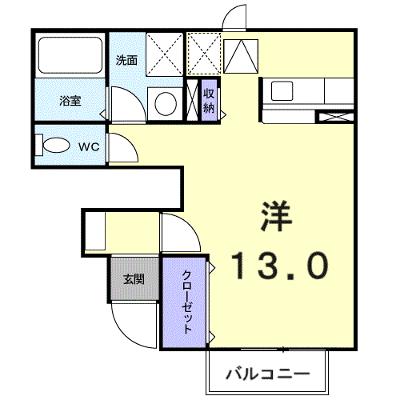 アンクルールＢ 102【管理NO：1-011672602-01020】 ★家具家電は申し込み後に搬入しますの外観画像