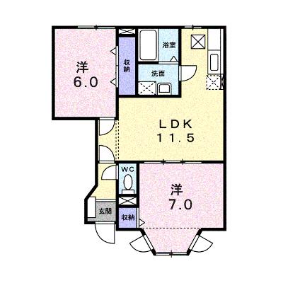 カシオペア　Ｂ 102【管理NO：1-011446302-01020】 ★家具家電は申し込み後に搬入しますの外観画像