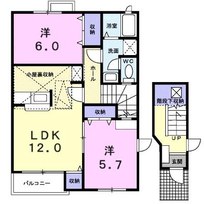 ヴィラ・マリーン　Ｂ 202【管理NO：1-010958402-02020】 ★家具家電は申し込み後に搬入しますの外観画像