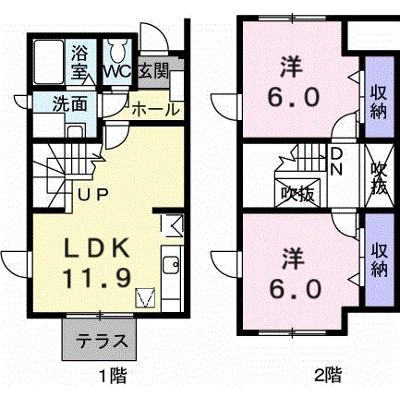 サントル吉藤Ｃ 103【管理NO：1-010209103-01030】 ★家具家電は申し込み後に搬入します★の外観画像