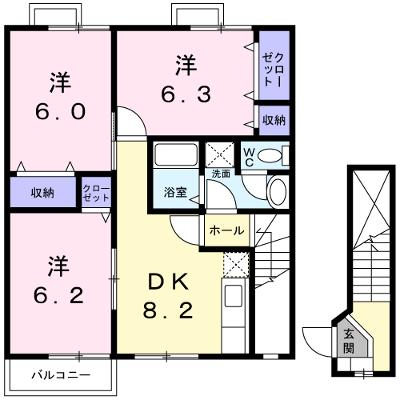 ソル・サリエンテＢ 202【管理NO：1-009375602-02020】 ★家具家電は申し込み後に搬入します★の外観画像