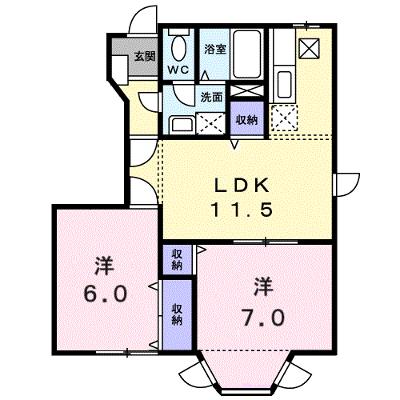 ピュアハイムＣ 101【管理NO：1-007828003-01010】 ★家具家電は申し込み後に搬入しますの外観画像
