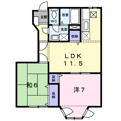 パールハイツＣ 102【管理NO：1-007661601-01020】 ★家具家電は申し込み後に搬入しますの外観画像