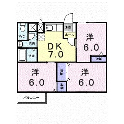 シャルマン北川毛Ｂ 201【管理NO：1-007490602-02010】 ★家具家電は申し込み後に搬入しますの外観画像